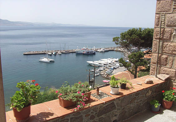 Stunning views from VILLA ANNIE from Molivos Bay and its picturesque harbour